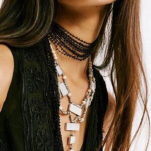 Free People Lately Necklace || White Layered